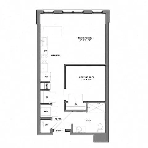 Floor plan Studio-S1-3