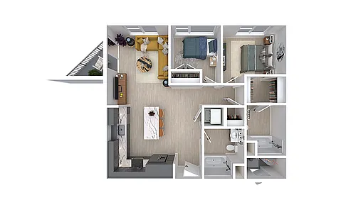 Floor plan Mallard (Market Rate)