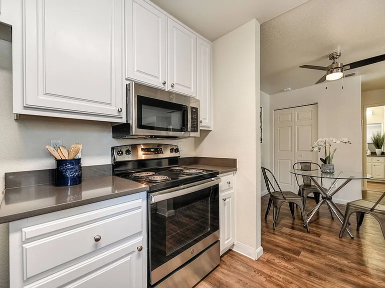 Bright white cabinets