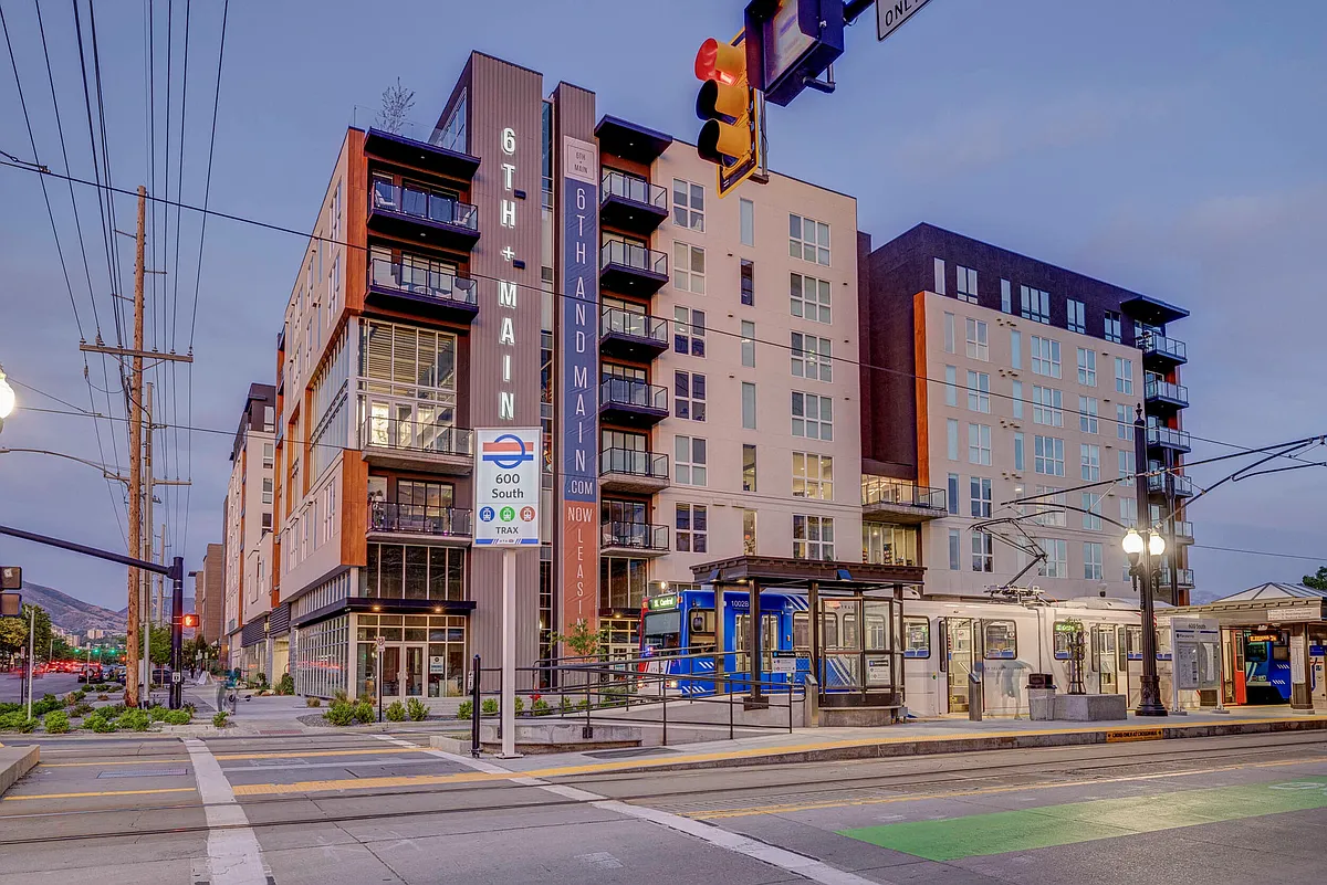 Exterior of 6th and Main Apartments in Salt Lake City - 6th and Main