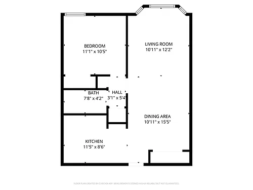 Floor plan Gateway 1 bedroom