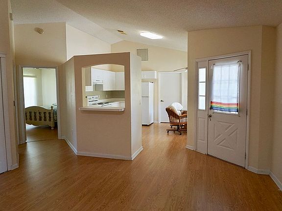 kitchen viewed from livng rm