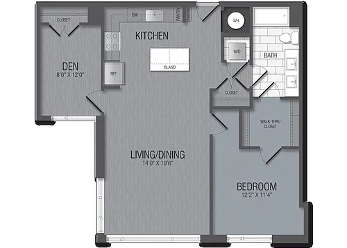 Floor plan M.1D3/den