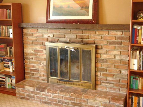 Main level fireplace in Family Room