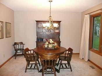 Formal dining room is adjacent to the kitchen and is open to the living room!