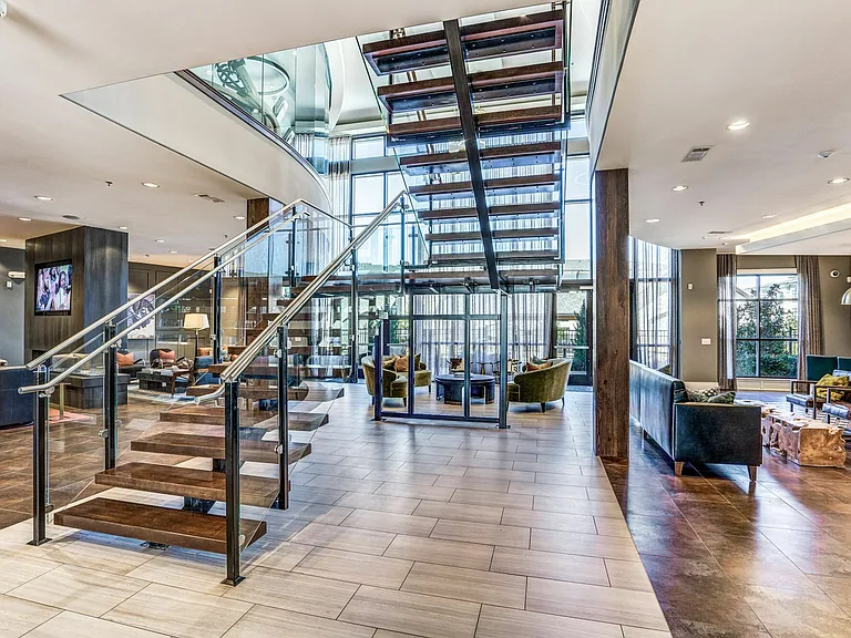 Sophisticated Lobby at The Hendry Apartments in Garland, TX