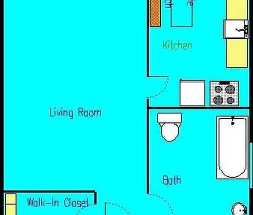 Floor Plan, of mirror image. Note quite to scale.