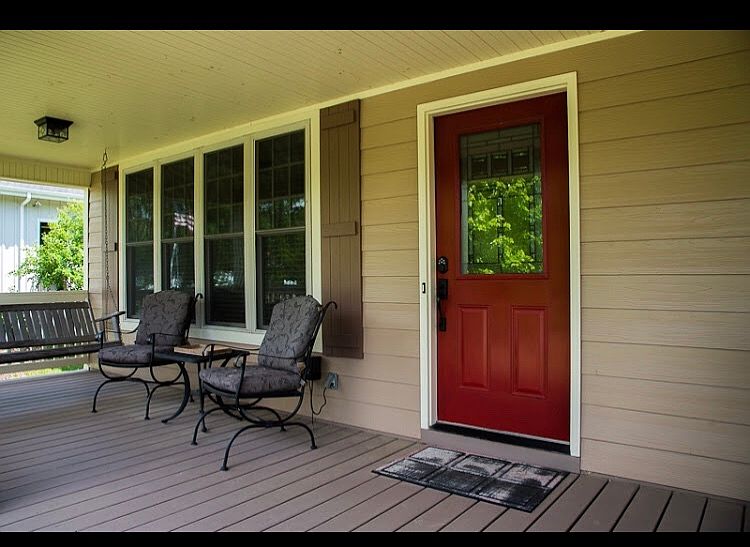 Covered front porch