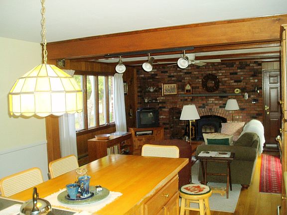 Kitchen opens to family room