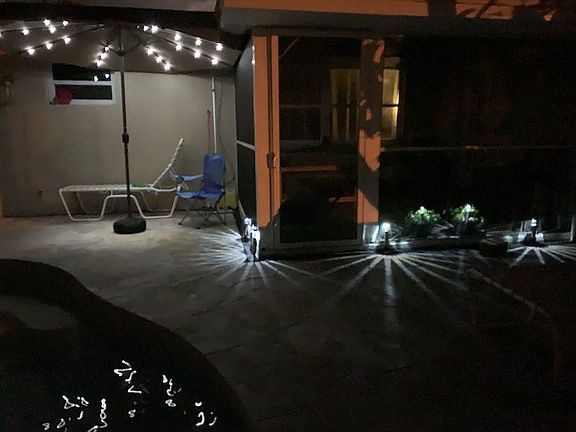 Back deck evening
