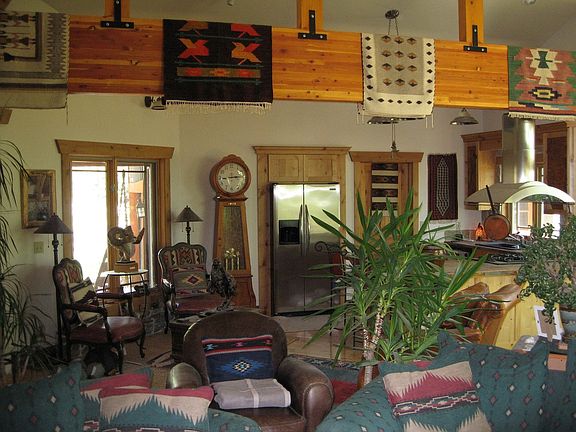 Inviting sitting area adjacent to kitchen