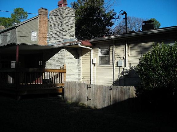 Back with Deck and fenced yard