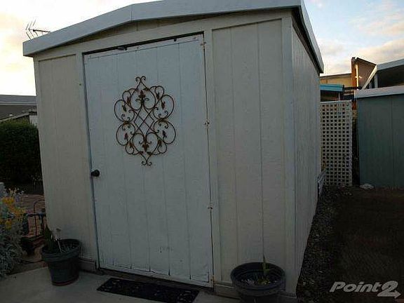 Shed with electrical in and out