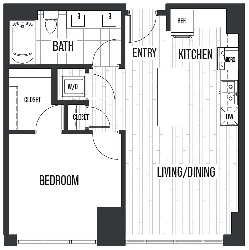 Floor plan Plan 1E