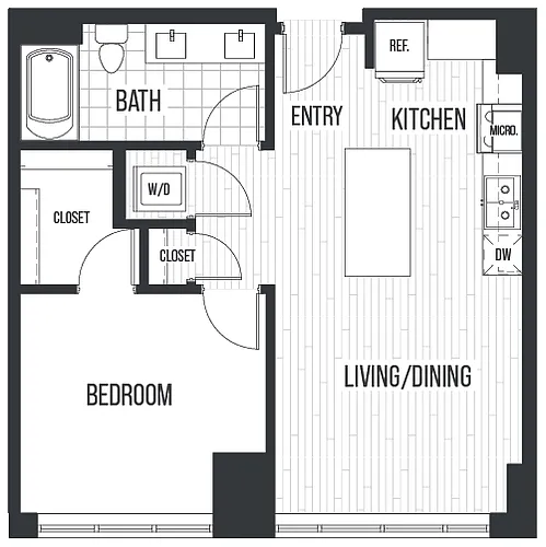 Floor plan Plan 1E