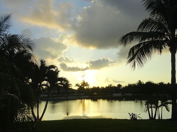 View from kitchen sunrise