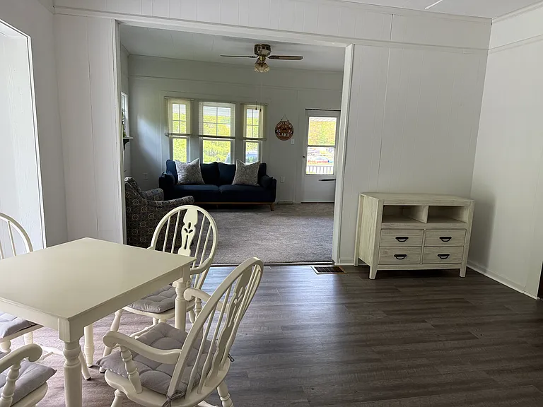 Dining room with sitting area
