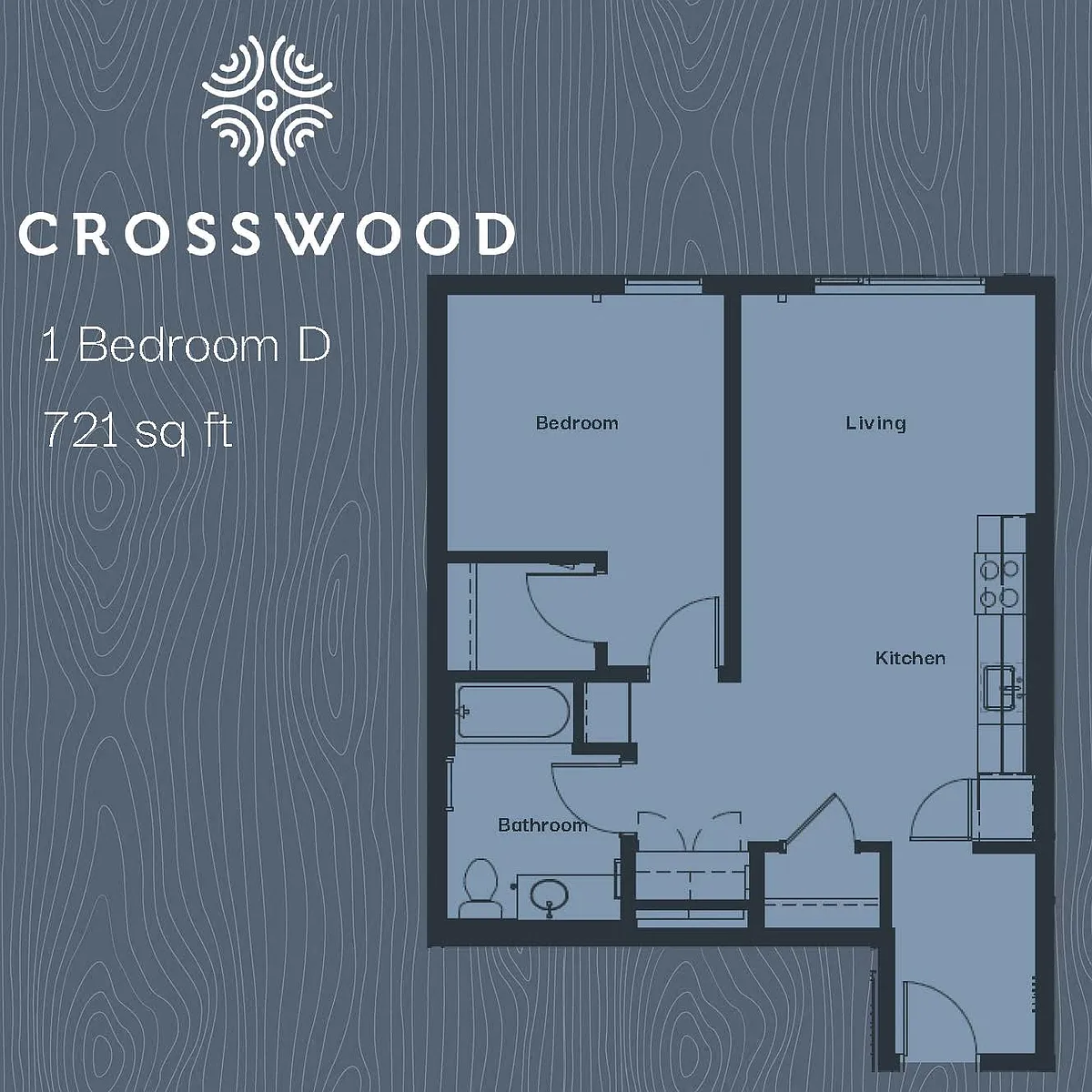 Floor plan One Bedroom D