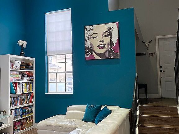 Family rm - view from dining