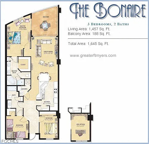 2 bed, 2.0 bath, 1457 sqft, $2,199 — Photo 3
