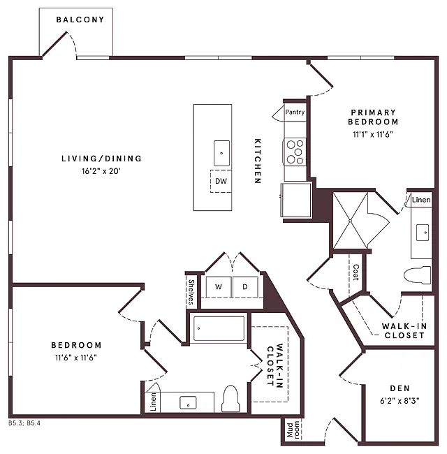Floor plan B11 Den