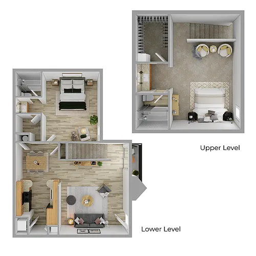 Floor plan 2B TH REEP Renovated
