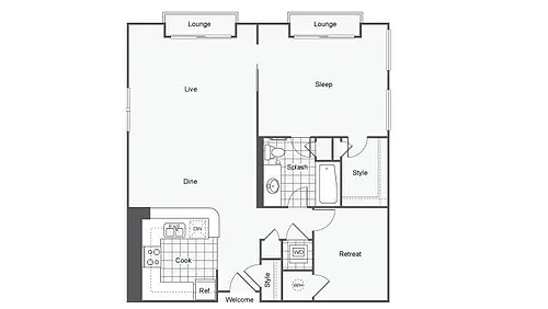 Floor plan The Piedmont V