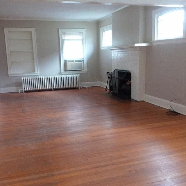 Living room with fireplace