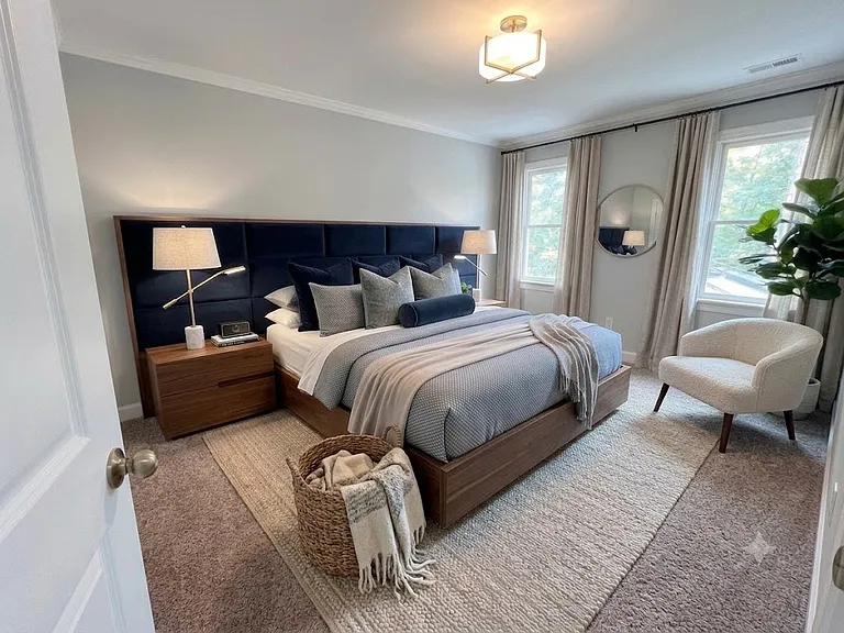 Master Bedroom-on 2nd Floor-Virtually Staged