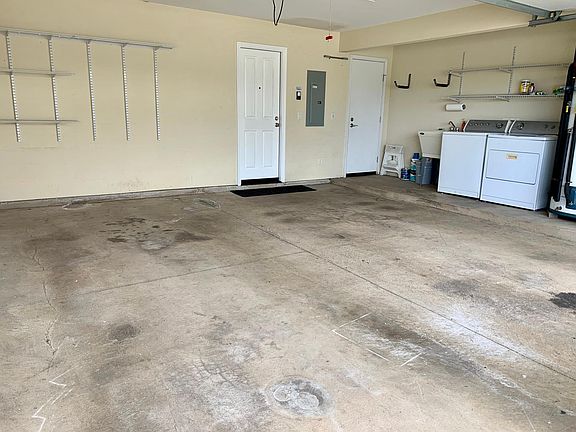 Garage with full size washer & dryer