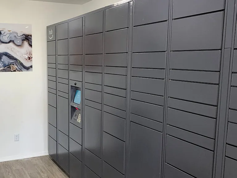 Convenience at your fingertips: our Amazon Hub package locker is here to safely receive and store all your packages with ease.
