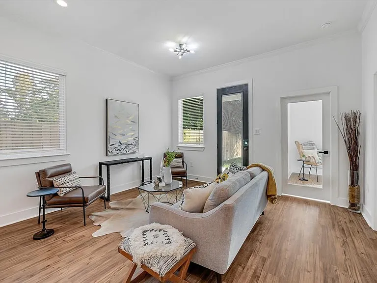 Living Room with the Entry to Backyard