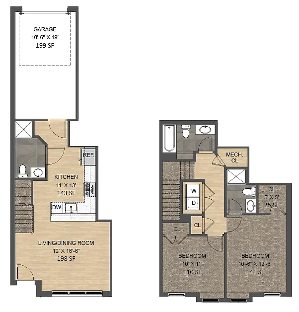 Floor plan Townhome A
