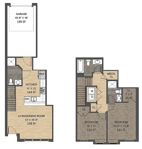 Floor plan Townhome A
