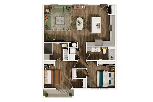 Floor plan Type 2D