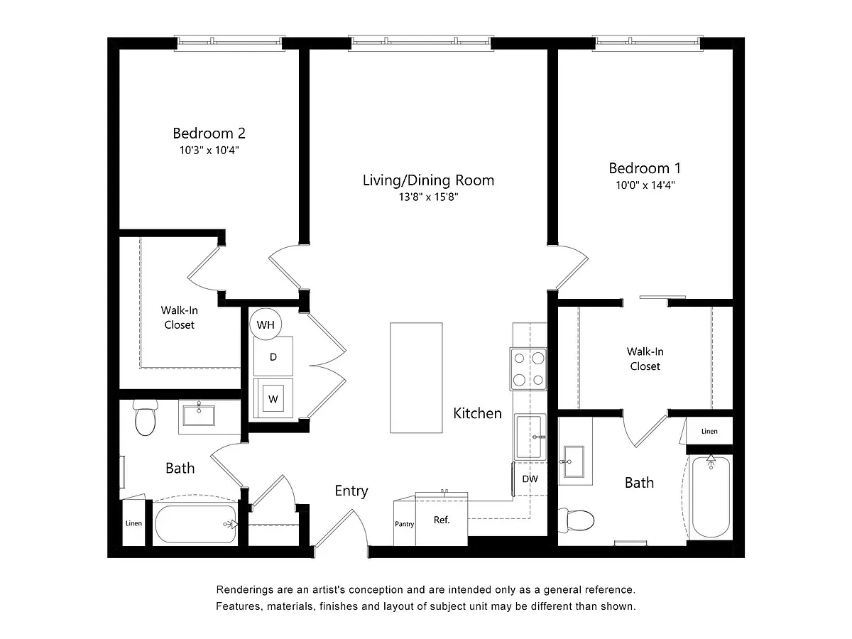 Floor plan Astral by Alta 2B-A-ADA