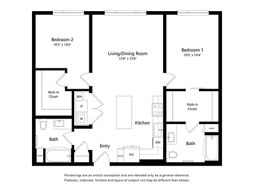 Floor plan Astral by Alta 2B-A-ADA