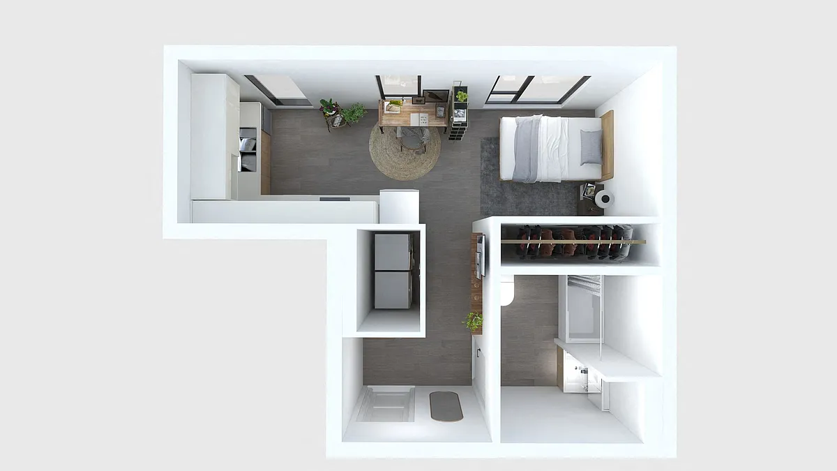 Floor plan Studio D