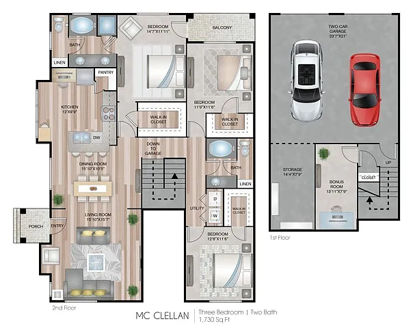 Floor plan McClellan