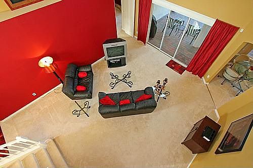 Living room view from upstairs