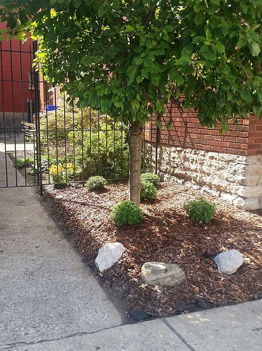 Gated courtyard