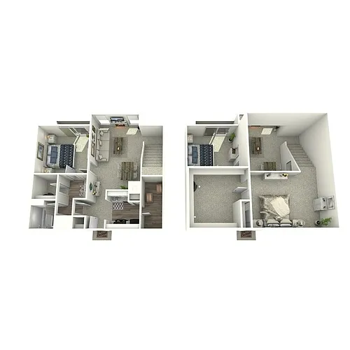 Floor plan One Bedroom/Loft