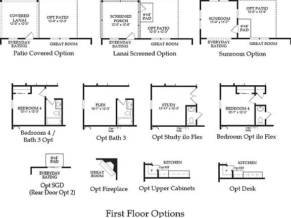 First Floor Options
