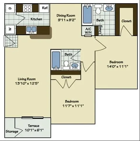 Floor plan B1