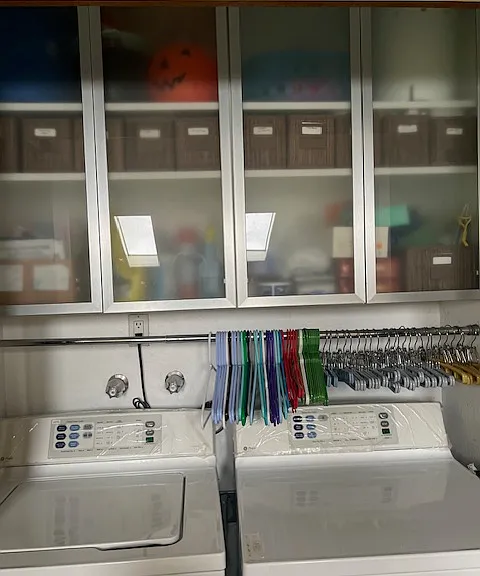 Washer & dryer, conveniently located upstairs.