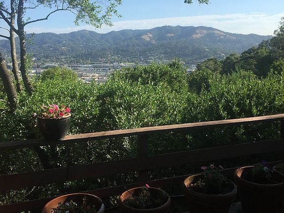 View from living room and deck