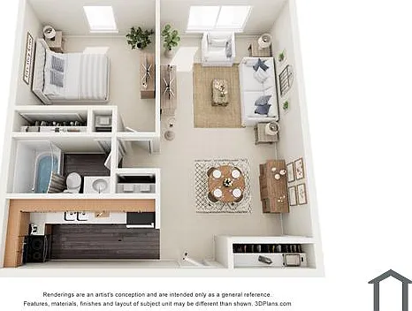 1 bed, 586 sqft, $1,353 — Photo 3