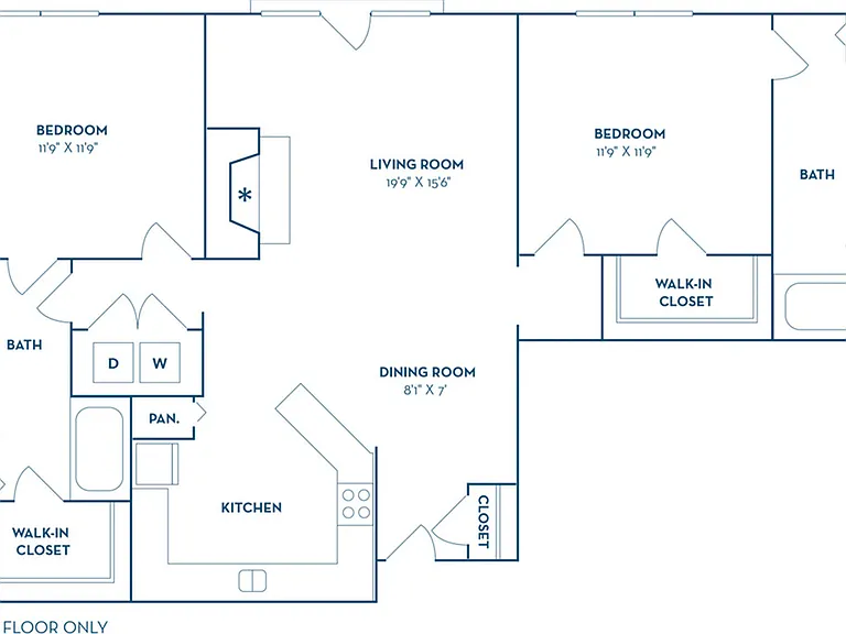 2 Bedroom | 2 Bath | 1111 SF 2 Bedroom | 2 Bath | 1111 SF