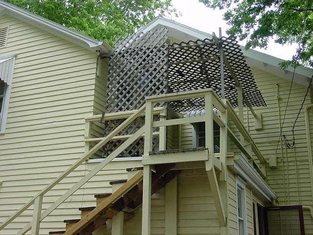 Private Deck and Entranceway
