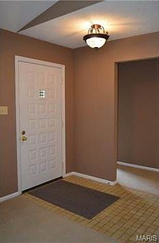 Foyer with ceramic tile flooring!